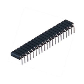 2,54 milímetros fizeram à máquina o conector fêmea 180°DIP PPS 30%GF do encabeçamento do Pin do círculo
