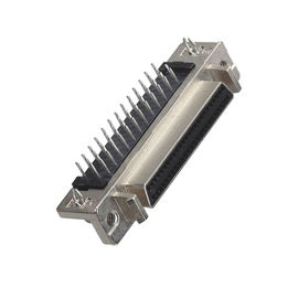 material de isolador espaçando do conector do scsi do pino do conector de pino 100 do scsi 50 de 1.27mm: preto