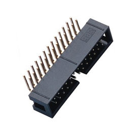 Material curvado do bronze do passo do conector 2,54 do encabeçamento da caixa da agulha da altura 13,6 plásticos