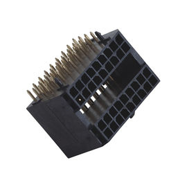 Fio preto para embarcar o fio 2*3P do ângulo direito 3.00mm do conector aos conectores do PWB