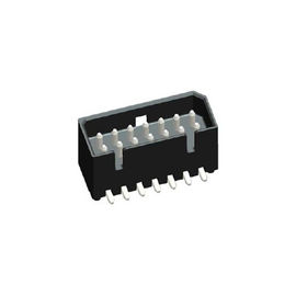 Placa da fileira de SMT única para embarcar o PRETO masculino do conector 1.25mm PA9T (UL94V-O)