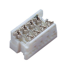 O tipo Sn branco de WCON IDC dos conectores 1.27mm 24p Pbt do fio da placa de circuito chapeou