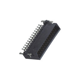 Tipo Sn de SMT do ângulo direito de WCON do preto de LCP sobre a placa masculina do Ni 1.27mm para embarcar o SDC