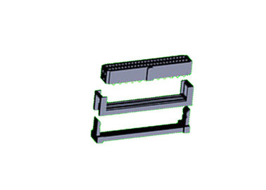 conector fêmea do cabo de fita WCON do Pin do soquete 20 de 1.27*2.54mm PBT IDC