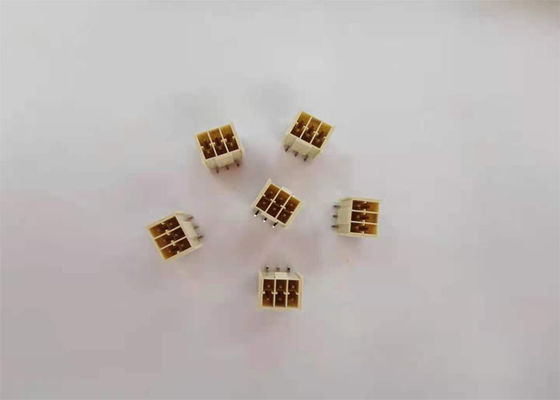 fio da trava da bolacha 2*3P SMT W/T de 2.54mm para embarcar o conector SEM o bronze cortado