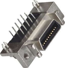 CEN-tipo conector de 1.27mm SCSI do scsi do pino do conector fêmea 50 que acopla-se com os 6320M