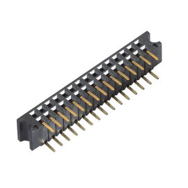Flash fêmea ROHS do ouro do preto do milímetro Pin Header Connector PA9T do ângulo direito 2,54