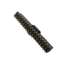 Tipo flash dobro ROHS de SMT do ouro da fileira H=7.1 do passo de Pin Header Connector Female 2,54