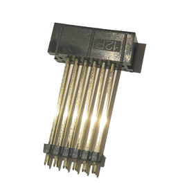 o preto reto do conector PBT do encabeçamento da caixa do passo de 2.54mm, adiciona o plástico ROHS 12P